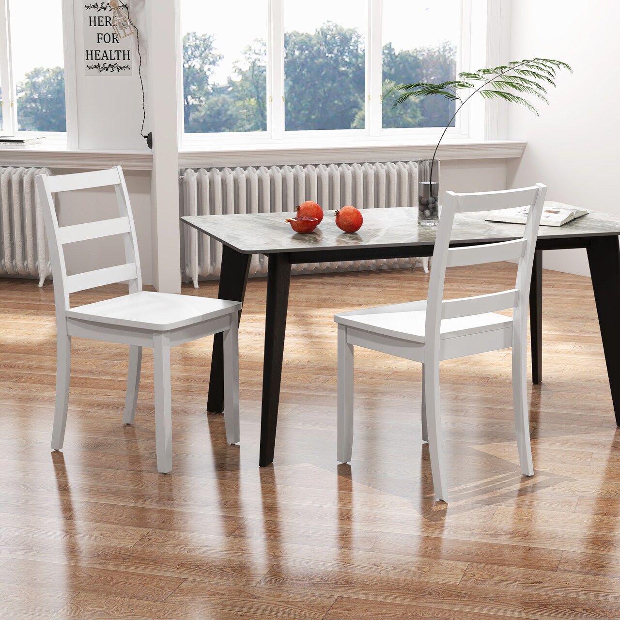 Rubber wood dining set hot sale